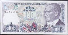 7.Emisyon 2.Tertip 1000 Lira F50 484465 Çilaltı Çil