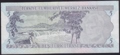 6.EMİSYON 2.TERTİP 5 LİRA L04 294049 ÇOK TEMİZ +