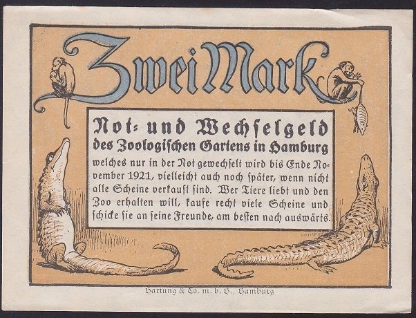 ALMANYA 2 MARK NOTGELD 1921 ÇİLALTI ÇİL