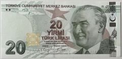 9.Emisyon 6.Tertip 20 Lira G258 007878 Çil