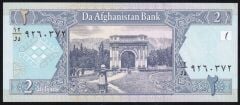 Afganistan 2 Afgani 1381-2002 Çilaltı Pick 65