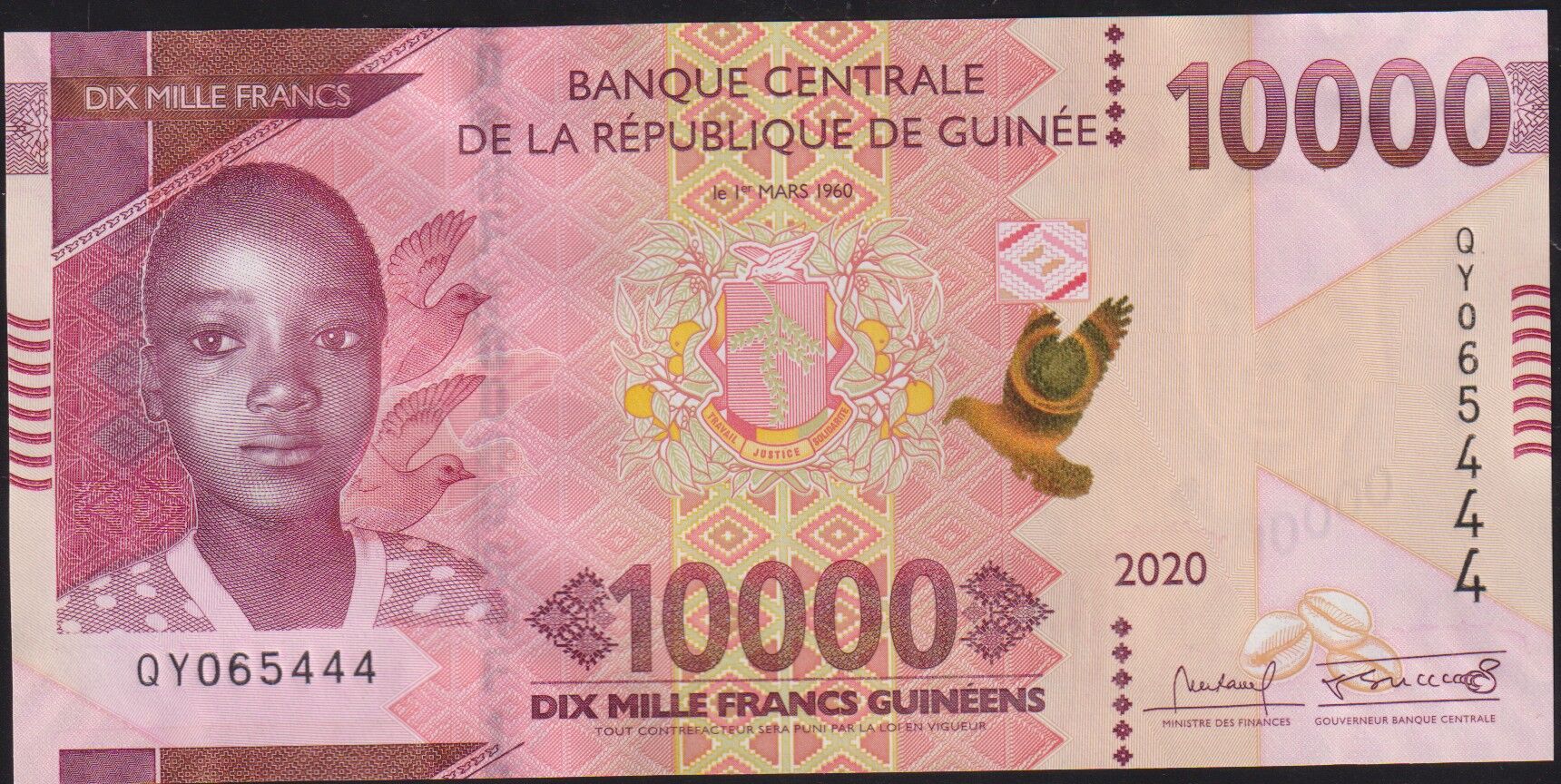 Gine 10000 Frank 2020 Çil Pick 49Ab ( 444 )