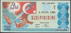 1985 9 EYLÜL TAM BİLET - T SERİSİ