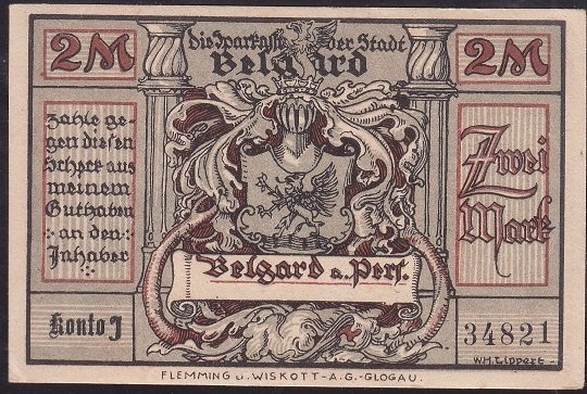 ALMANYA 2 MARK NOTGELD 1920 ÇİL