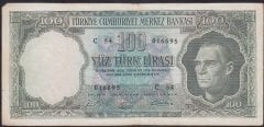5.Emisyon 5.Tertip 100 Lira C54 016695 Çok Temiz ( Ürün Açıklamasını Okuyunuz)