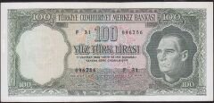 5.Emisyon 6.Tertip 100 Lira F31 096256 Çok Temiz+ ( Sol Çerçevede düzeltme var )