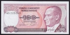 7.EMİSYON 2.TERTİP 100 LİRA F45 225249 ÇİLALTI