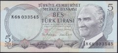 6.EMİSYON 2.TERTİP 5 LİRA K68 033545 ÇİLALTI ÇİL