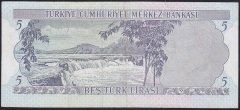 6.EMİSYON 2.TERTİP 5 LİRA K13 079901 ÇİLALTI