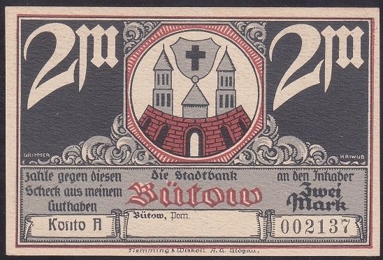 ALMANYA 2 MARK NOTGELD 1922 ÇİL
