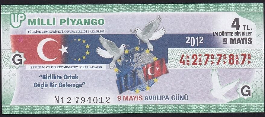 2012 9 Mayıs Çeyrek Bilet - G Serisi