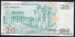 8.EMİSYON 20 YTL E57 081573 ÇÇT ÇİLALTI