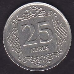 2014 Yılı 25 Kuruş