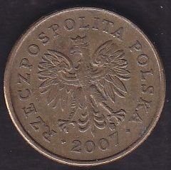 Polonya 5 Groszy 2007