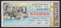 1978 9 MART ÇEYREK BİLET