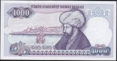 7.Emisyon 2.Tertip 1000 Lira F33 663557 Çilaltı Çil