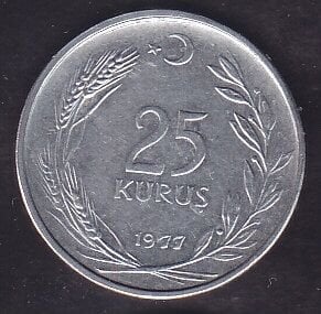1977 Yılı 25 Kuruş