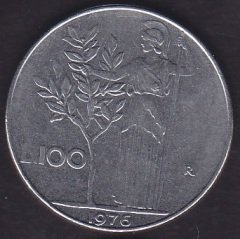 İtalya 100 Liret 1976