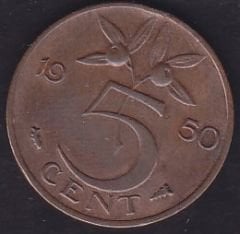 Hollanda 5 Cent 1950