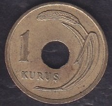 1947 YILI 1 KURUŞ ÇÇT + eski para fiyatları