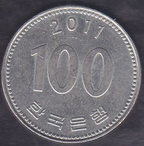 Güney Kore 100 Won 2011