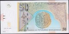 Makedonya 50 Dinar 2003 Çil Pick 15d