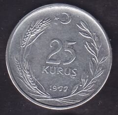 1977 Yılı 25 Kuruş