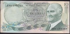 6.Emisyon 2.Tertip 10 Lira K80 199389 Çok Çok Temiz