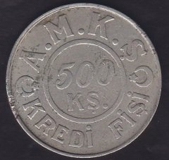 A.M.K.Ş 500 KRŞ KREDİ FİŞİ - 1 EYLÜL 925