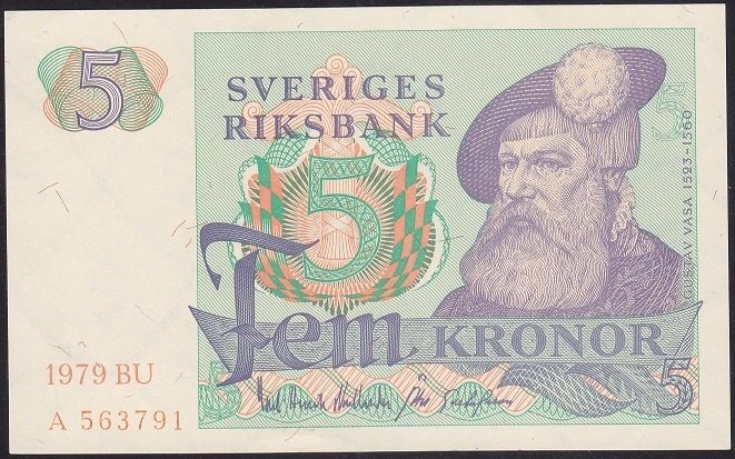 İSVEÇ 5 KRON 1979 ÇİL