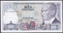 7.Emisyon 2.Tertip 1000 Lira F31 454654 Çilaltı Çil