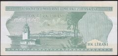 6.Emisyon 2.Tertip 10 Lira K73 130584 Çok Temiz+