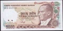 7.Emisyon 4.Tertip 5000 Lira G04 800700 Çil