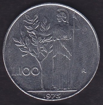 İtalya 100 Liret 1975