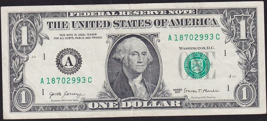 Amerika 1 Dolar 2017 Çok Temiz+