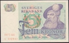İSVEÇ 5 KRON 1977 ÇİL