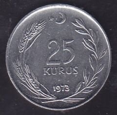 1973 Yılı 25 Kuruş