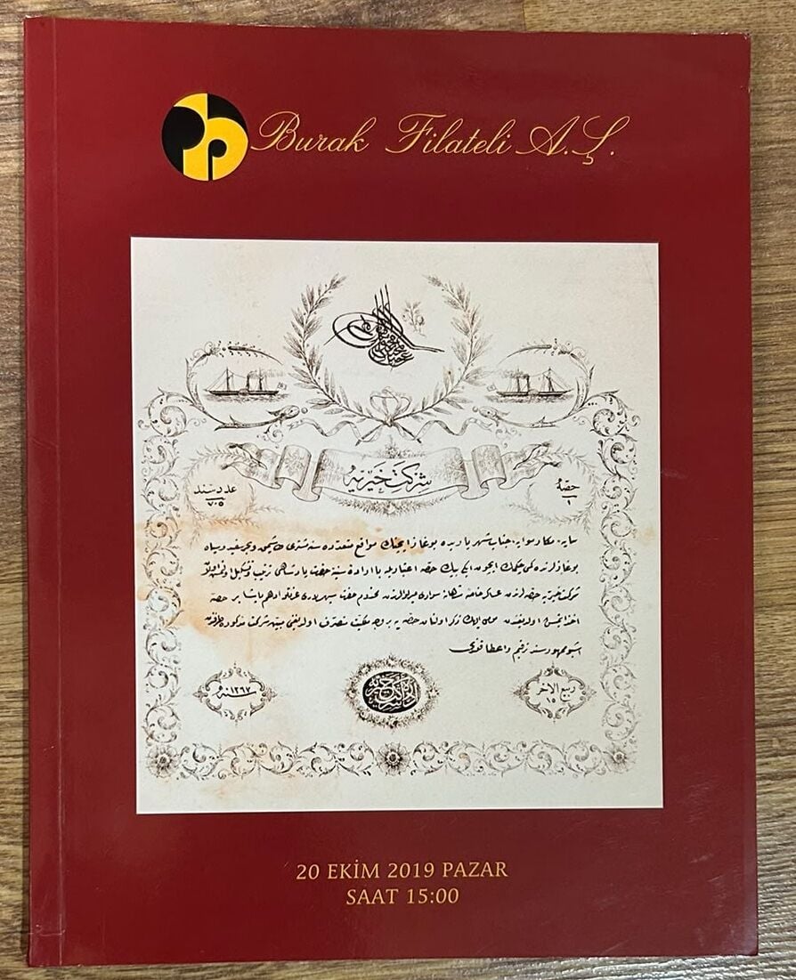 Burak Filateli Müzayede Kataloğu 20 Ekim 2019 Resimli 88 Sayfa