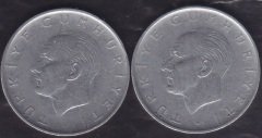 1966 Yılı 1 Lira Ters Düz Takım