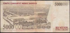 7.Emisyon 5 000 000 Lira D02 278180 Çok Temiz