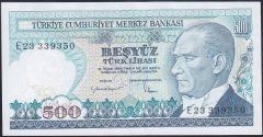 7.Emisyon 2.Tertip 500 Lira E23 339350 Çilaltı Çil