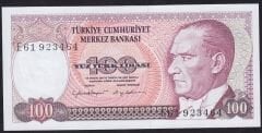 7.Emisyon 2.Tertip 100 Lira E61 923464 Çil