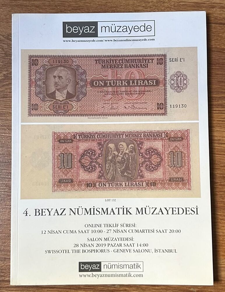 Beyaz Müzayede Kataloğu 12 Nisan 2019 Resimli ve Anlatımlı 160 Sayfa