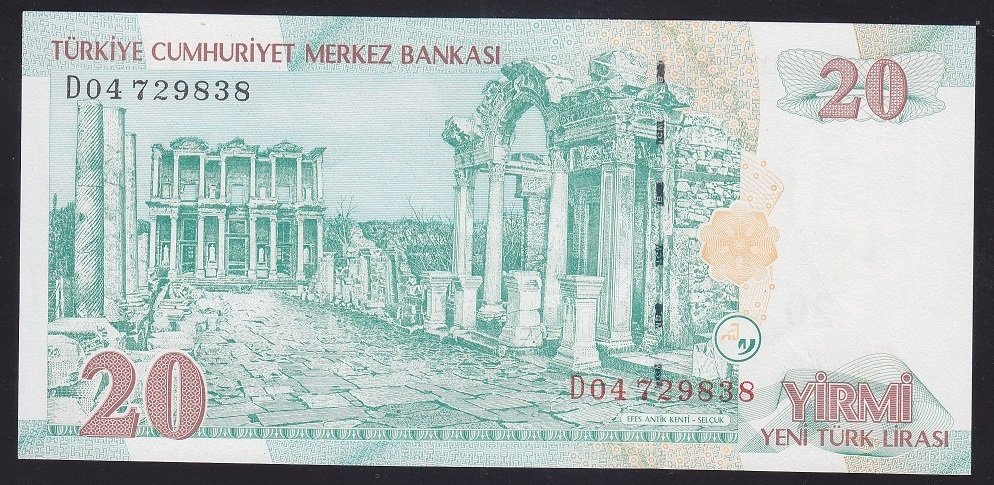 8.EMİSYON 20 YTL D04 729838 ÇİLALTI ÇİL