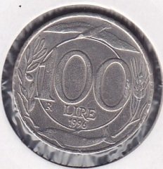 İtalya 100 Liret 1996