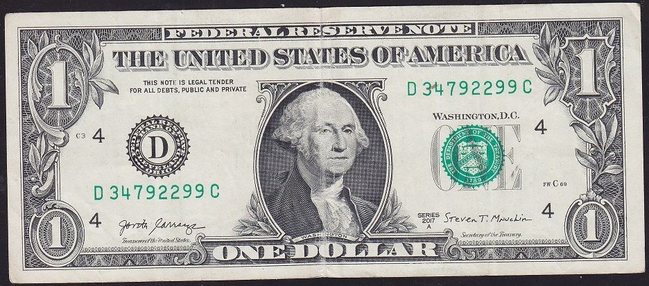 Amerika 1 Dolar 2017A Çok Temiz+