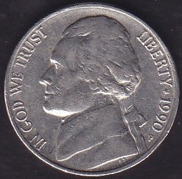 Amerika 5 Cent 1990 P