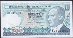 7.Emisyon 2.Tertip 500 Lira E23 331999 Çilaltı Çil