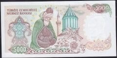 7.Emisyon 3.Tertip 5000 Lira F14 770961 Çilaltı Çil