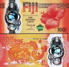 Fiji 100 Cent 2023 Çil Hatıra Polimer Pick 124